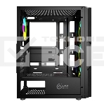 Компьютерный корпус Powercase Mistral T4B, Tempered Glass, 4x 120мм 5-color fan, черный, ATX (CMITB-L4), фото4