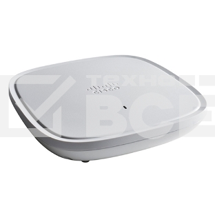 Точка доступа Wi-Fi CISCO Catalyst 9105AXI Access Point: Indoor environments, with internal antennas, 802.11ax 2x2 MU-MIMO; 10/100/1000Base-T Uplink, Console port, Regulatory domain H