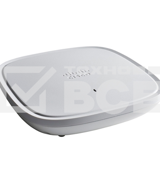 Точка доступа Wi-Fi CISCO Catalyst 9105AXI Access Point: Indoor environments, with internal antennas, 802.11ax 2x2 MU-MIMO; 10/100/1000Base-T Uplink, Console port, Regulatory domain H