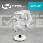 Чайник электрический Scarlett SC-EK27G104 1.7л. 2200Вт белый корпус: стекло/пластик, фото6