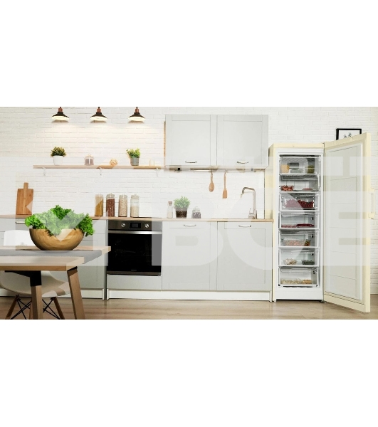 Морозильная камера Indesit DSZ 5175 E, бежевый, 261 л, 4 ящика