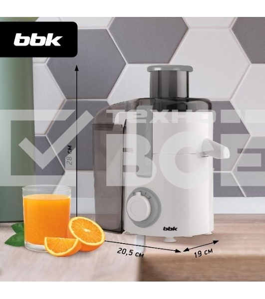 Соковыжималка BBK JC060-H21 серый/белый