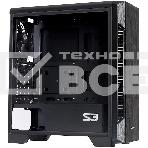 Компьютерный корпус MidiTower Zalman S3 TEMPERED GLASS WINDOW black, фото5