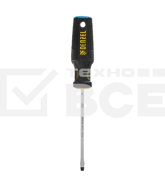 Отвертка Denzel SL4х100 мм, S2, 3к рукоятка