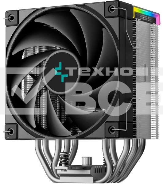 Кулер для процессора DEEPCOOL AK500S DIGITAL SE LGA20XX/1700/1200/115X/AM5/AM4 (12шт/кор, TDP 240W, PWM, Fan 120мм, 5 тепл. трубок, Copper Base, черный) RET (R-AK500S-BKADMN-GJD)