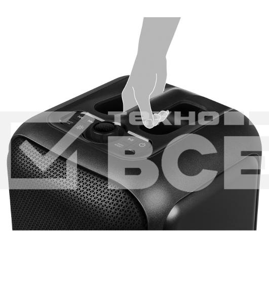 Портативная колонка SVEN PS-880, черный, 1.0, 110 Вт (RMS), Bluetooth, FM, USB, microSD, LED-дисплей, аккумулятор