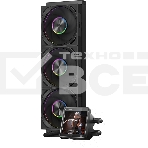 Система охлаждения PCCooler DT360 ARGb Display BK (300W, 360мм, LED temp., черный, ARGb/Fans: 3x120мм, 83.83CFM, 3000RPM/Pump height 62мм, 15dBA, 2600RPM, Rad thickness 27мм/S: 1851, 1700, 1200, 115X, AM5, AM4), фото10