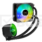 Комплект водяного охлаждения ExeGate BlackWater-120V3.PWM.ARGb (3 PIN 5V ADDRESSABLE RGb подсветка, LGA2066/2011/1366/1150/1151/1155/1156/1200/1700/1851/AM4/AM5/FM1/FM2/FM2+/AM2/AM2+/AM3/AM3+, TDP 150W, Fan 120мм 4pin PWM 600-1800RPM Hydro bearing, помпа , фото 1