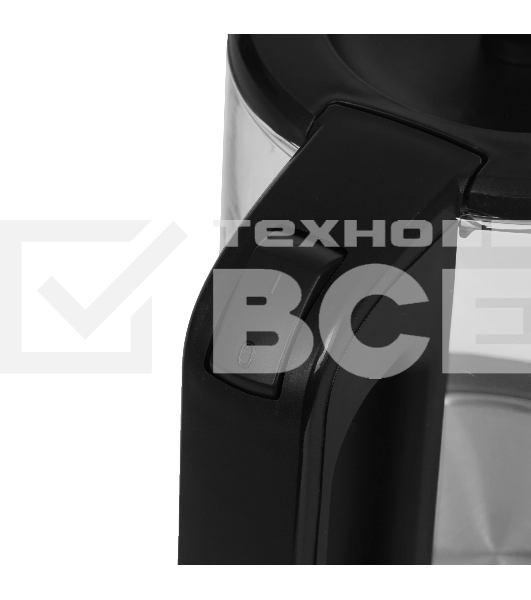 Чайник электрический Homestar HS-1008 1,8 л, стекло, черный