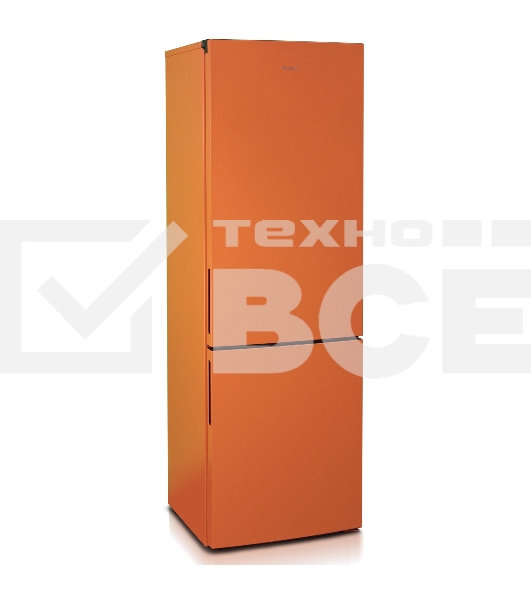 Холодильник Бирюса T6127 оранжевый двухкамерный 245/100л морозилка снизу