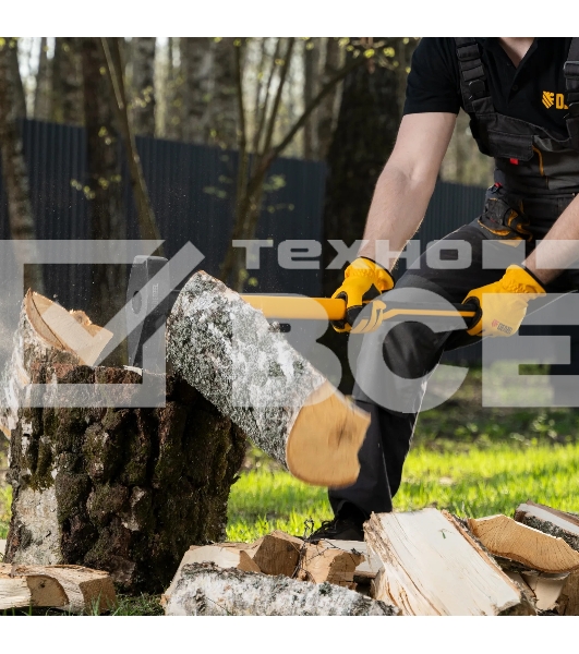 Колун-кувалда Denzel 3000 г, кованая, фибергласовая рукоятка c TPR покрытием, 880 мм