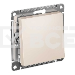 Выключатель 1-клавишный, сх.1, 10АХ, механизм, бежевый, фото 1