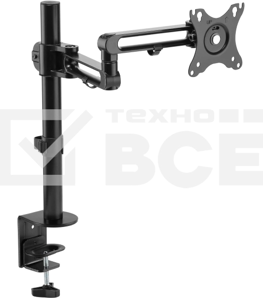 Кронштейн для мониторов Ultramounts UM736 черный 17'-32' макс. 8кг крепление к столешнице поворот и наклон