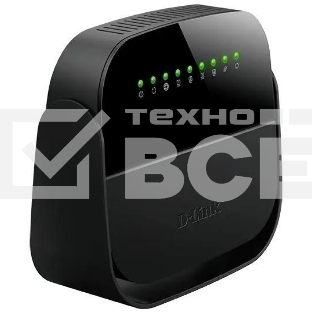 Роутер беспроводной D-Link DSL-2640U/R1A ADSL2+ черный (Annex A)