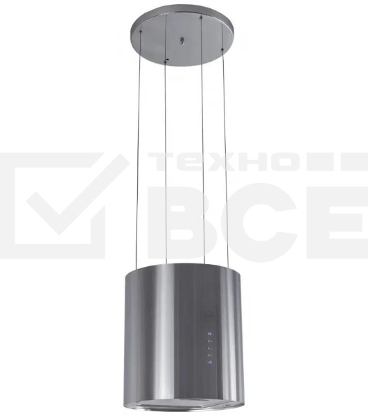 Вытяжка каминная MBS Petunia 135 Island Inox нержавеющая сталь управление: кнопочное (1 мотор)