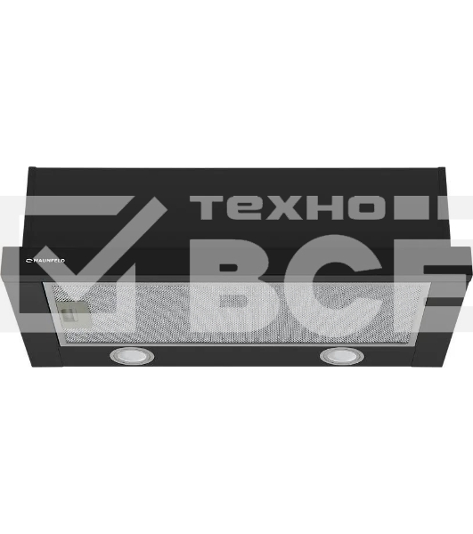 Вытяжка встраиваемая Maunfeld VS Light 60 черный, 60 см, 520 куб. м/ч, 56 дБ