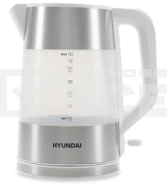 Чайник электрический Hyundai HYK-P4025 2л. 2200Вт белый (корпус: пластик)