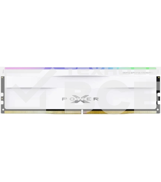Оперативная память Silicon Power Xpower Zenith, DDR5, 32GB (2x16 GB), 5600 MHz, CL40, DIMM, радиатор, RGB, белый