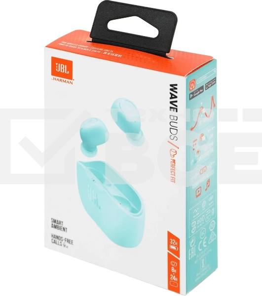Наушники JBL Headphones мятный WAVE BUDS