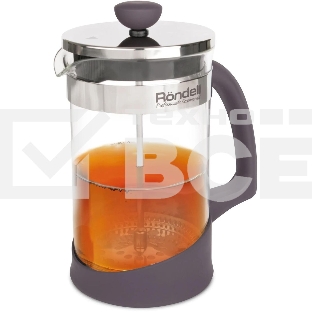 Френч-пресс Rondell Akzent RDS-938, 1л, стальной