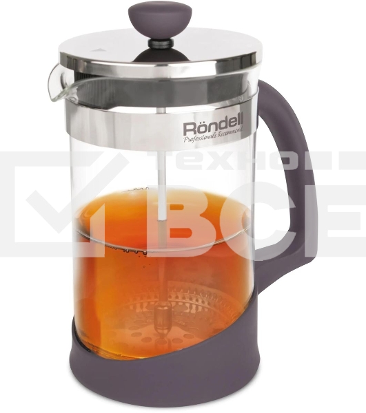 Френч-пресс Rondell Akzent RDS-938, 1л, стальной