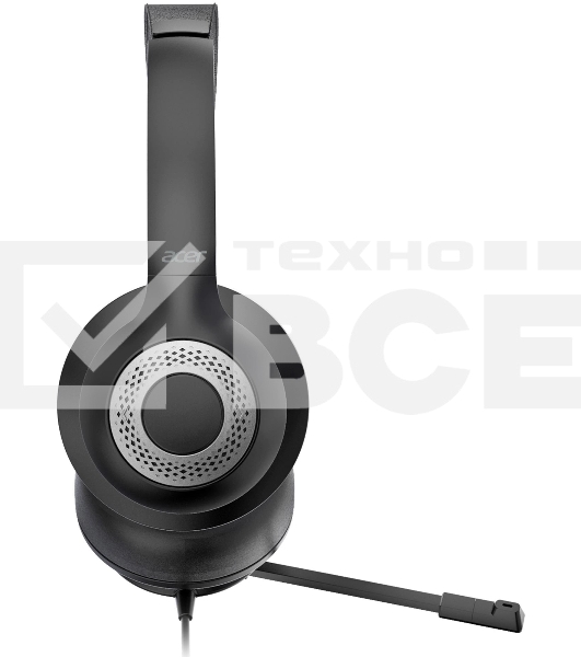 Наушники с микрофоном Acer OHW309 черный 1.6м накладные USB оголовье (ZL.HDSEE.004)