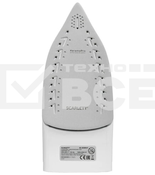 Утюг Scarlett SC-SI30K47, 2200Вт, коричневый/белый