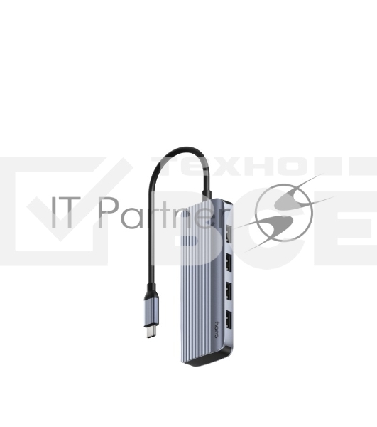 USB-концентратор USB-C Cudy UH500, 1 USB-C 3.0, 1x 4K@30Hz HDMI Port, 1x 100W USB-C port for PD Charging, 4x USB-A (UH500)