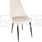 Стул для дома Бюрократ CH-K4 бежевый Holland 06 металл черный на ножках (CH-K4_1/HL07), фото 1