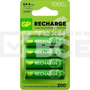 Аккумулятор GP Smart Energy AA NiMH 1000mAh (4шт)