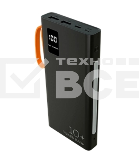 Портативный аккумулятор MORE CHOICE (4620202550538) PB22-10 с кабелем 2USB 2.1A - 10000mA черный