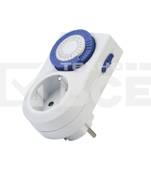 Розетка Smartbuy (SBE-STM2) таймер механический, 3600Вт