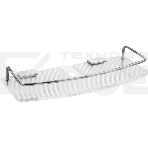 Полка для принадлежностей прямая BRIMIX 14101, для душевых стоек, с бортиком, антивандальная, из оргстекла, фото 1