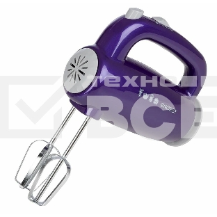 Миксер Energy EN-295P, 5 скоростей, 300 Вт, фиолетовый