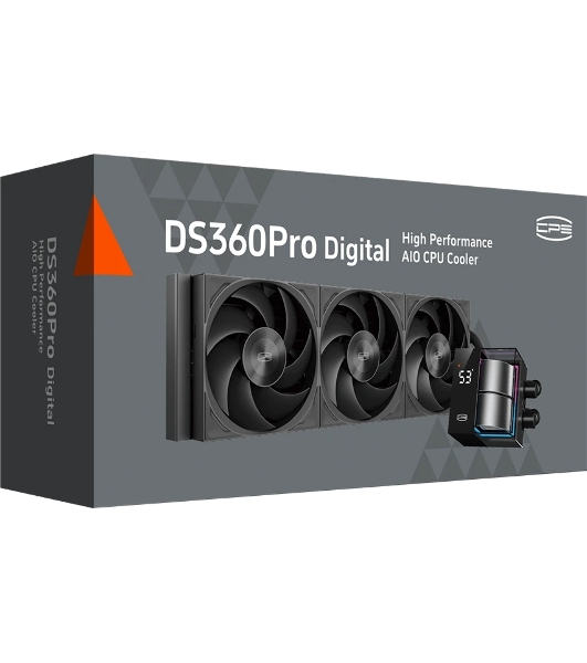Система жидкостного охлаждения PcCooler DS360 Pro Digital ARGb Soc-AM5/AM4/1200/1700/1851 черный 4-pin 15-34.3dB Al LCD 310W Ret (D7-S360WBKN-GL)
