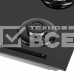 Газовая варочная панель Maunfeld EGHG.64.6CB/G, 4 конфорки, закаленное стекло, черный, фото8