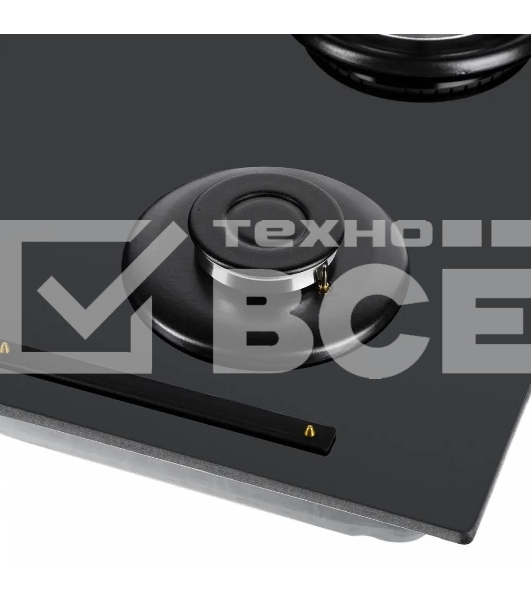 Газовая варочная панель Maunfeld EGHG.64.6CB/G, 4 конфорки, закаленное стекло, черный