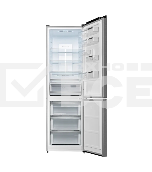 Холодильник Kuppersberg RFCN 2015 X нержавеющая сталь двухкамерный 235/109л морозилка снизу, No Frost