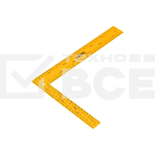 Угольник Denzel стальной, 200 мм х 300 мм, ультрафиолетовая печать (измерительная шкала)