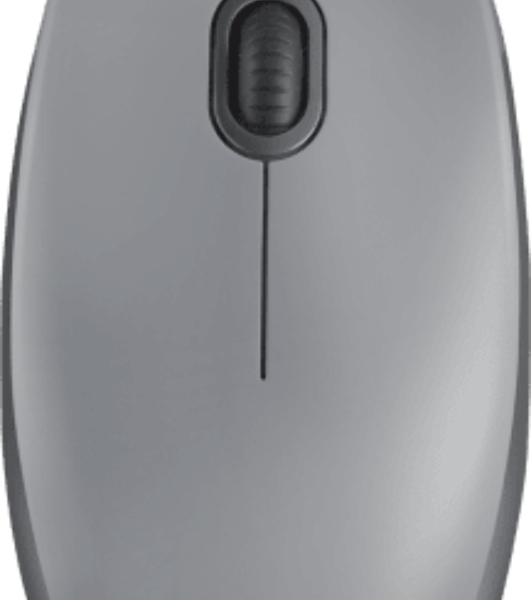 Мышь проводная Logitech M110 серый, 1000 dpi, USB, кнопки - 3