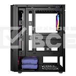 Компьютерный корпус Powercase Mistral T4B, Tempered Glass, 4x 120мм 5-color fan, черный, ATX (CMITB-L4), фото5