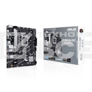 Материнская плата ASUS PRIME B760M-K, LGA 1700, Intel B760, 2xDDR5, 4xSATA, 2xM.2, 1xPCIe 4.0 x16, 2xPCIe x1, 1xHDMI, 1xVGA, 1x 2.5Gb LAN, 2xUSB-A 3.2 Gen 1, 2xUSB-A 2.0, 3x3.5 мм, 7.1, mATX