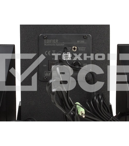 Колонки Edifier M1360 Black (8.5W, проводной пульт ДУ)