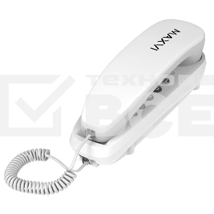 Телефон проводной Maxvi CS-01 белый