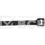 Нейлоновые стяжки Fortisflex КСС 4х250 мм черный 100 штук, фото3