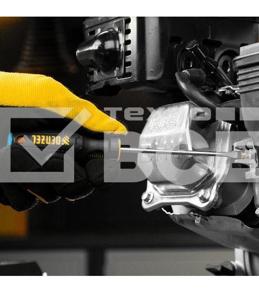 Отвертка Denzel SL4х100 мм, S2, 3к рукоятка