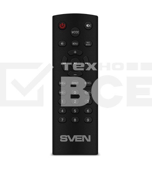 Портативная колонка SVEN PS-880, черный, 1.0, 110 Вт (RMS), Bluetooth, FM, USB, microSD, LED-дисплей, аккумулятор