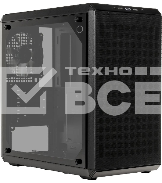 Компьютерный корпус Cooler Master MasterBox Q300L V2 черный без БП mATX 4x120мм 1x140мм 2xUSB3.0 audio bott PSU