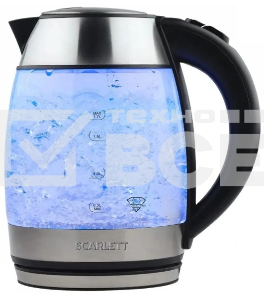 Чайник электрический Scarlett SC-EK27G94 нержавеющая сталь