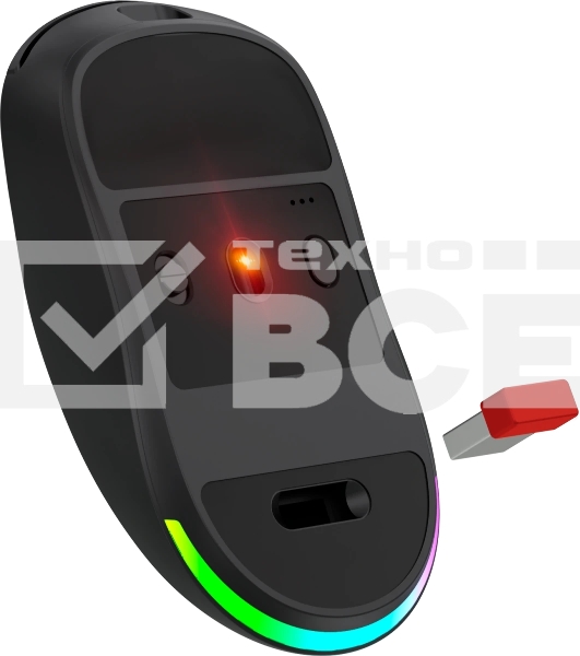 Мышь беспроводная/проводная Defender Elite GM-212 черный, 26000 dpi, радиоканал, Bluetooth, USB, кнопки - 6